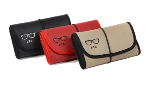 The vegan leather collection of eyewear organizers by FTG Frames2go