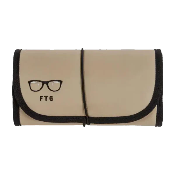 FTG A Touch of Class vegan leather glasses organizer closed roll pouch, the elegant glasses organizer