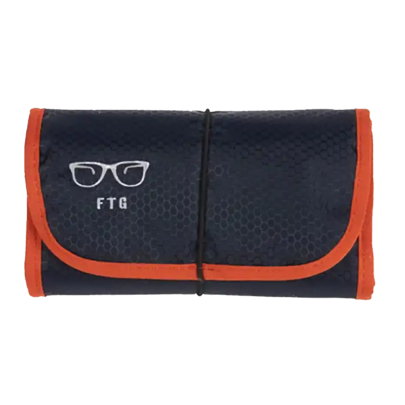 The Sportster by FTG opens flat to reveal structured, padded compartments designed to organize and protect multiple glasses while traveling.